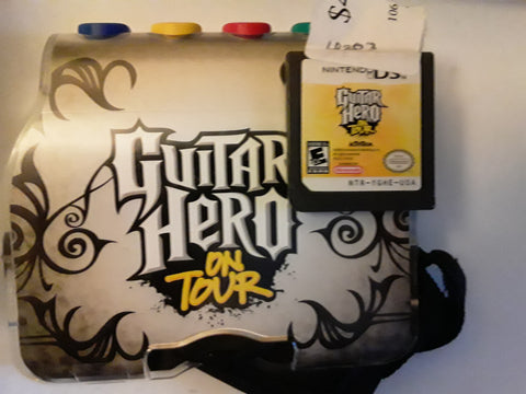 Guitar Hero On Tour Used Nintendo DS Video Game With Grip
