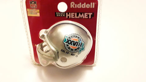 Dallas Cowboys Buffalo Bills Super Bowl XXVIII NFL Riddell Pocket Size Mini Football Helmet