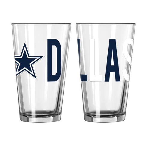Dallas Cowboys NFL 16oz. Overtime Pint Glass Cup