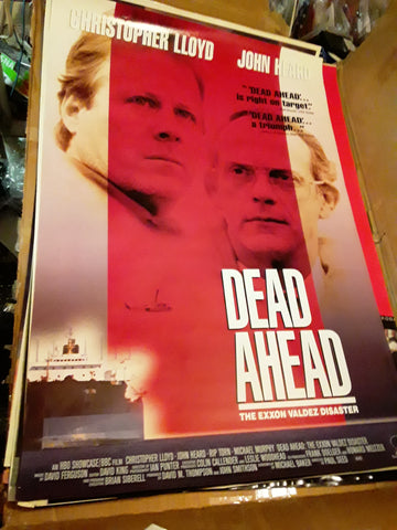 Dead Ahead The Exxon Valdez Disaster Movie Poster Christopher Lloyd John Heard 27x40 USED