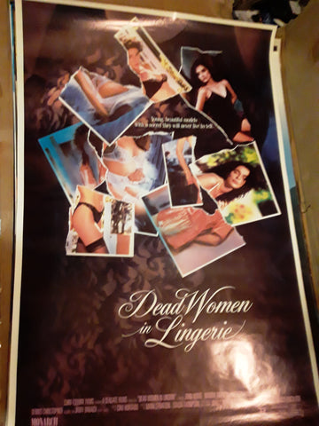 Dead Women In lingerie 1991 Movie Poster 27x40 USED