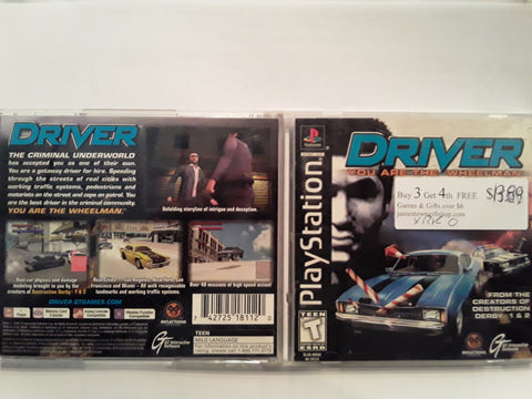 Driver Used Playstation 1 Video Game
