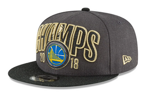 ***50OFF*** Golden State Warriors New Era 2018 NBA Finals Champions Locker Room 9FIFTY Snapback Adjustable Hat - Charcoal