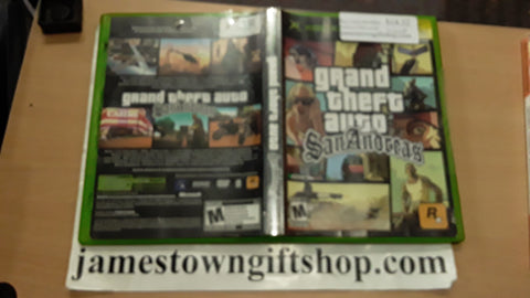 Grand Theft Auto San Andreas Used Original Xbox Video Game