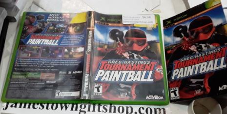 Greg Hastings Tournament Paintball Used Original Xbox Video Game