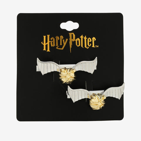 HARRY POTTER GOLDEN SNITCH 2 Inch HAIR CLIPS