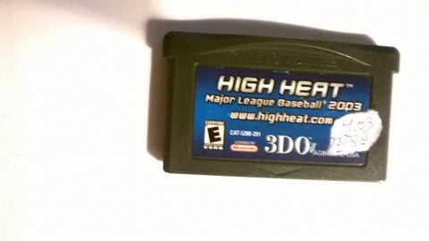 High Heat Baseball USED Gameboy Advance Game