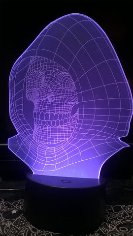Hooded Skull Color Changing LED Night Light