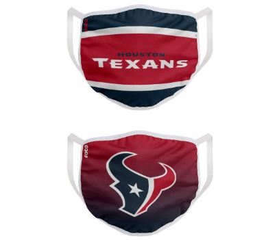 Houston Texans NFL FOCO Adult Printed Face Covering 2-Pack Mask