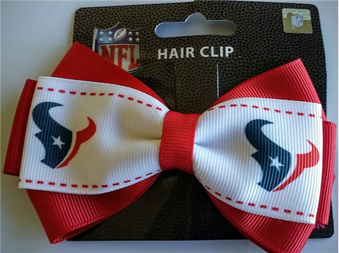Houston Texans NFL Grace Collection 2 Tone Bow Hair Clip