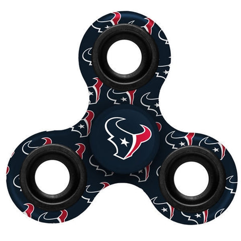 Houston Texans NFL Multi Logo Printed 3 Way Fidget Spinners