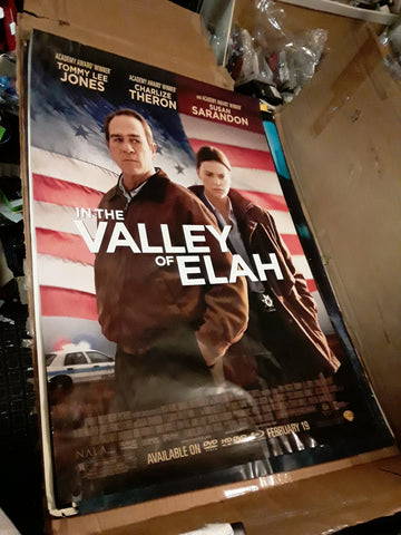 In The Valley of Elah 2007 Tommy Lee Jones Charlize Theron Barry Corbin Frances Fisher James Franco Movie Poster 27x40 USED