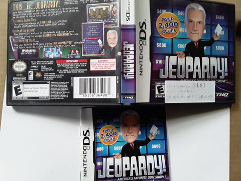 Jeopardy Nintendo DS Used Video Game