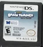 Junior Brain Trainer Used Nintendo DS Video Game Cartridge