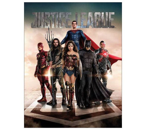 Justice League Gal Gadot Ben Affleck Metal Tin Sign 16 x 12.5
