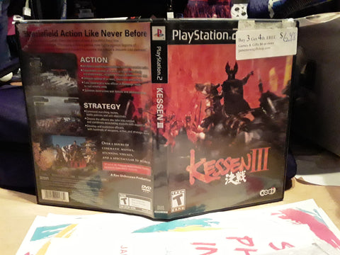 Kessen III USED PS2 Video Game