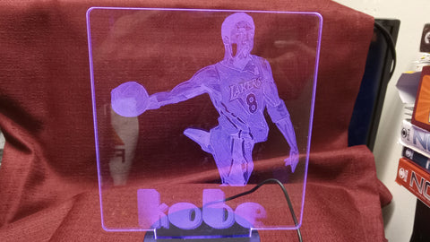 Kobe Bryant #8 Los Angeles Lakers NBA Color Changing LED Night Light