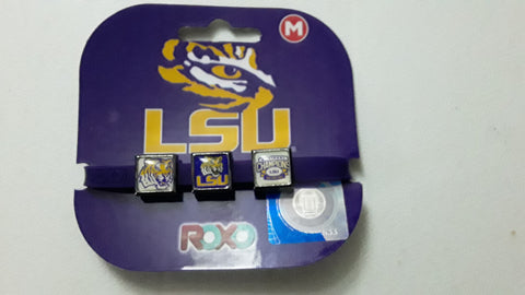 50off LSU Tigers NCAA Silicone Charm Bracelet