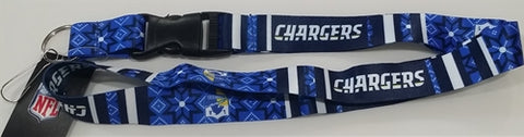 Los Angeles Chargers NFL Ugly Sweater Lanyard Key Chain