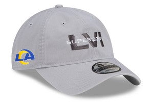 Los Angeles Rams NFL New Era Super Bowl LVI Bound 9TWENTY Adjustable Hat - Gray