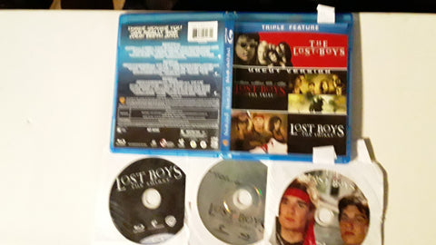 Lost Boys Triple Feature All 3 Movies Blu Ray Movie USED