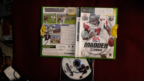 Madden NFL 2004 Football Used Original Xbox Video Game