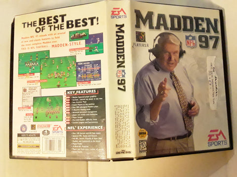 Madden NFL 97 Used Sega Genesis Video Game
