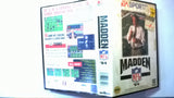 Madden NFL Football 94 Sega Genesis with Box and Manual USED