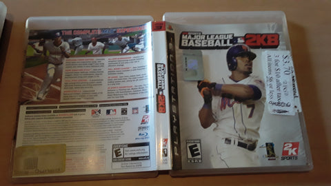 Major League 2K8 Baseball 2008 Used PS3 Video Game