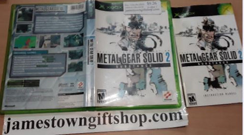 Metal Gear Solid 2 Substance Used Original Xbox Game