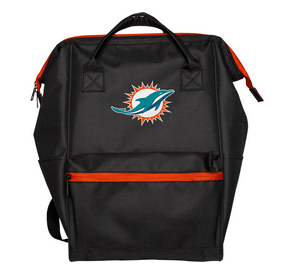 Miami Dolphins NFL Black Collection Color Pop Backpack