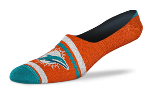 Miami Dolphins NFL For Bare Feet Women's Cruisin' No-Show Socks