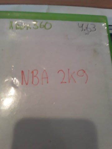 NBA 2K9 Basketball 2009 Used Xbox 360 Video Game