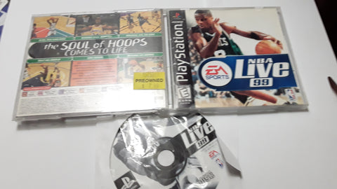 NBA Live 99 Basketball 1999 Used Playstation 1 Video Game