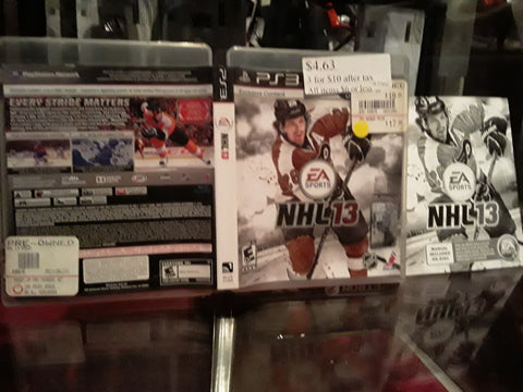NHL 13 Hockey 2013 Used PS3 Video Game