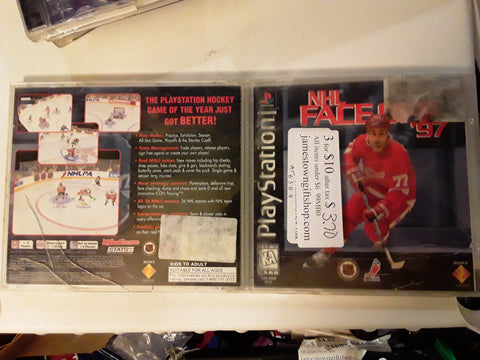 NHL Faceoff 97 Hockey 1997 Used Playstation 1 Video Game