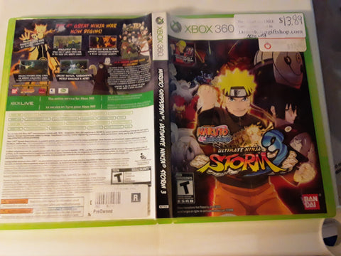 Naruto Ultimate Ninja Storm 3 Used Xbox 360 Video Game