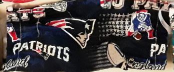 New England Patriots NFL Handmade 8.5 Inch Cotton Face Mask