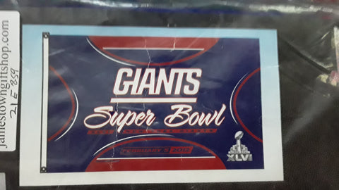 New York Giants Red & Blue NFL 3x5 Flag