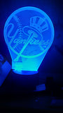 New York Yankees MLB JUMBO Color-Changing LED Logo Night Light Lamp