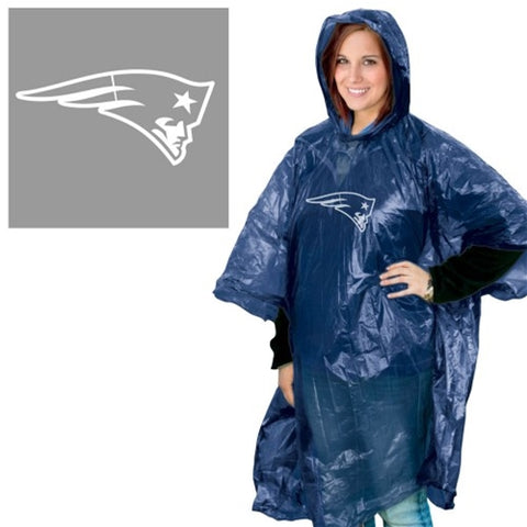 New England Patriots NFL Adult Rain Poncho