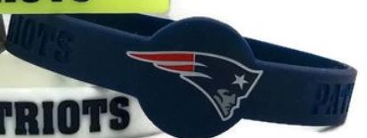 New England Patriots NFL Silicone Bracelet Assorted Colors
