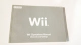 Nintendo Wii Operations Manual Channels & Settings Instruction Book