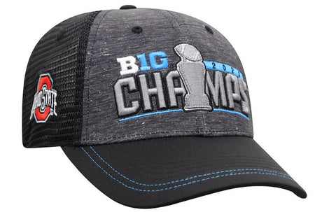 Ohio State Buckeyes NCAA Top of the World 2020 Big Ten Football Champions Locker Room Adjustable Hat - Black