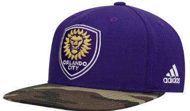 Orlando City SC adidas Fan Camo Adjustable Snapback Hat - Purple