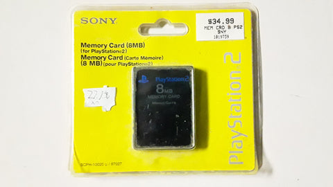 PS2 8 MB Sony OEM Memory Card BRAND NEW