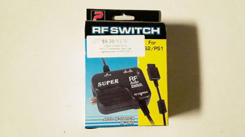 PS2 PS1 RF Auto Switch TV AV Adapter Cable NEW