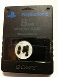 PS2 Sony Brand 8MB USED Memory Card (Choose A Color)