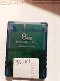 PS2 Sony Brand 8MB USED Memory Card (Choose A Color)