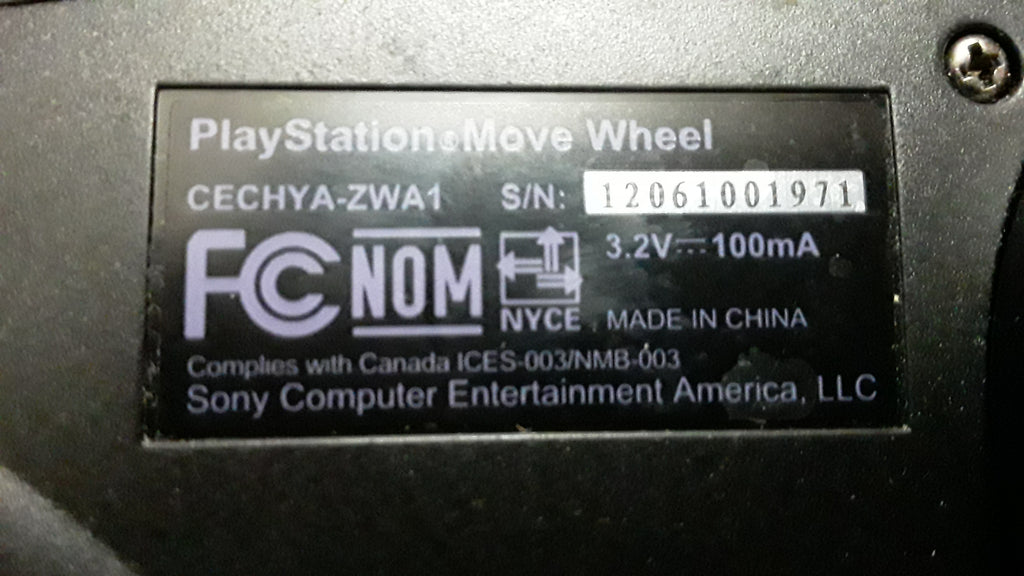 PS3 Move Racing Wheel Playstation 3 Controller Attachment CECHYA-ZWA1 ...